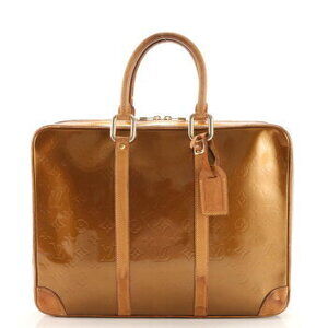 Louis Vuitton Monogram Vernis Van Damme Bron Leather Business Document Commuters